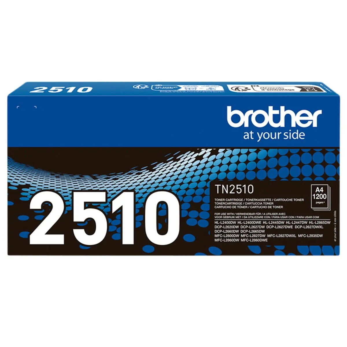 Brother TN-2510 tonerkassett, svart
