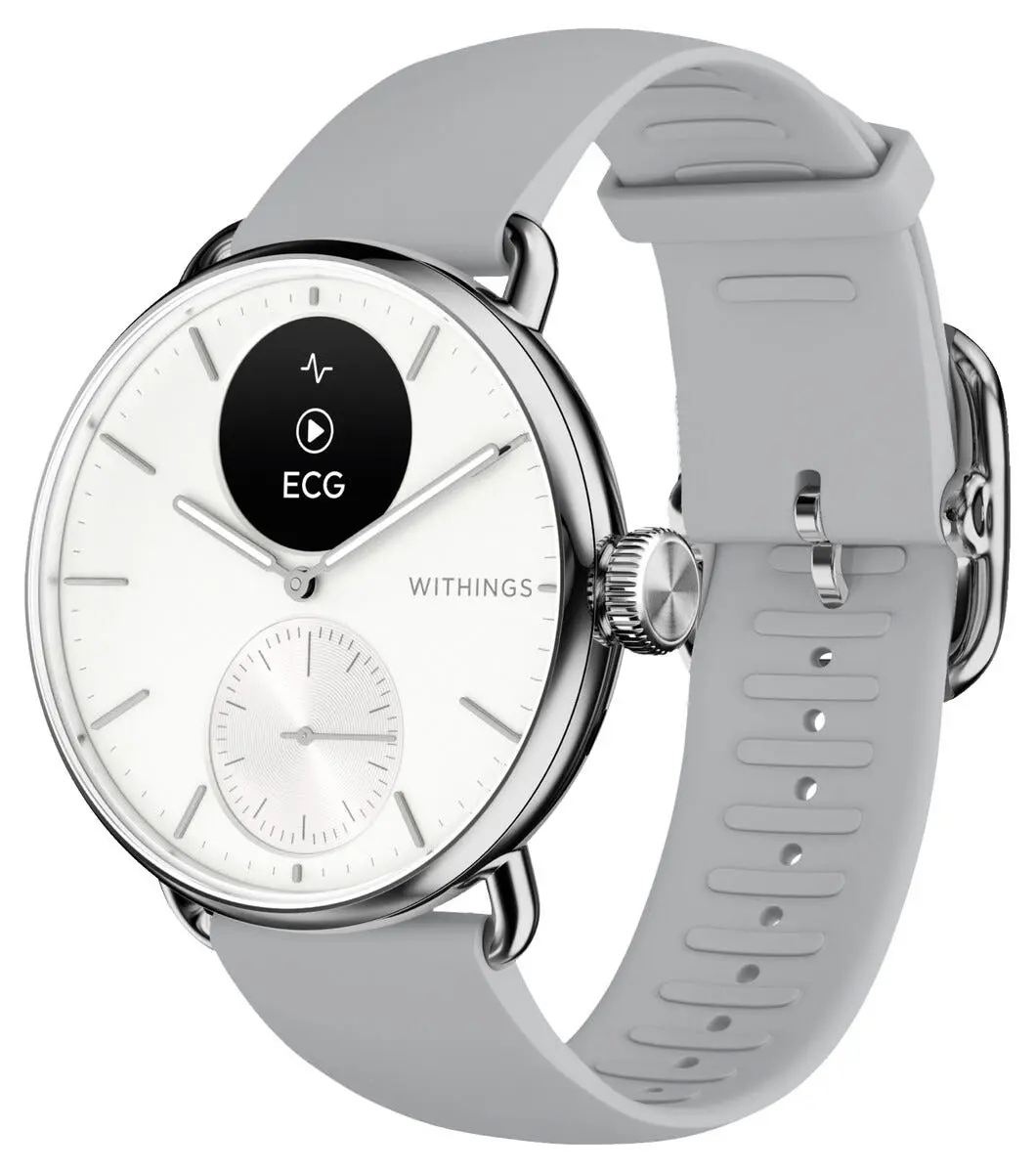 Withings ScanWatch 2 Pearl White smartklokke, 38 mm