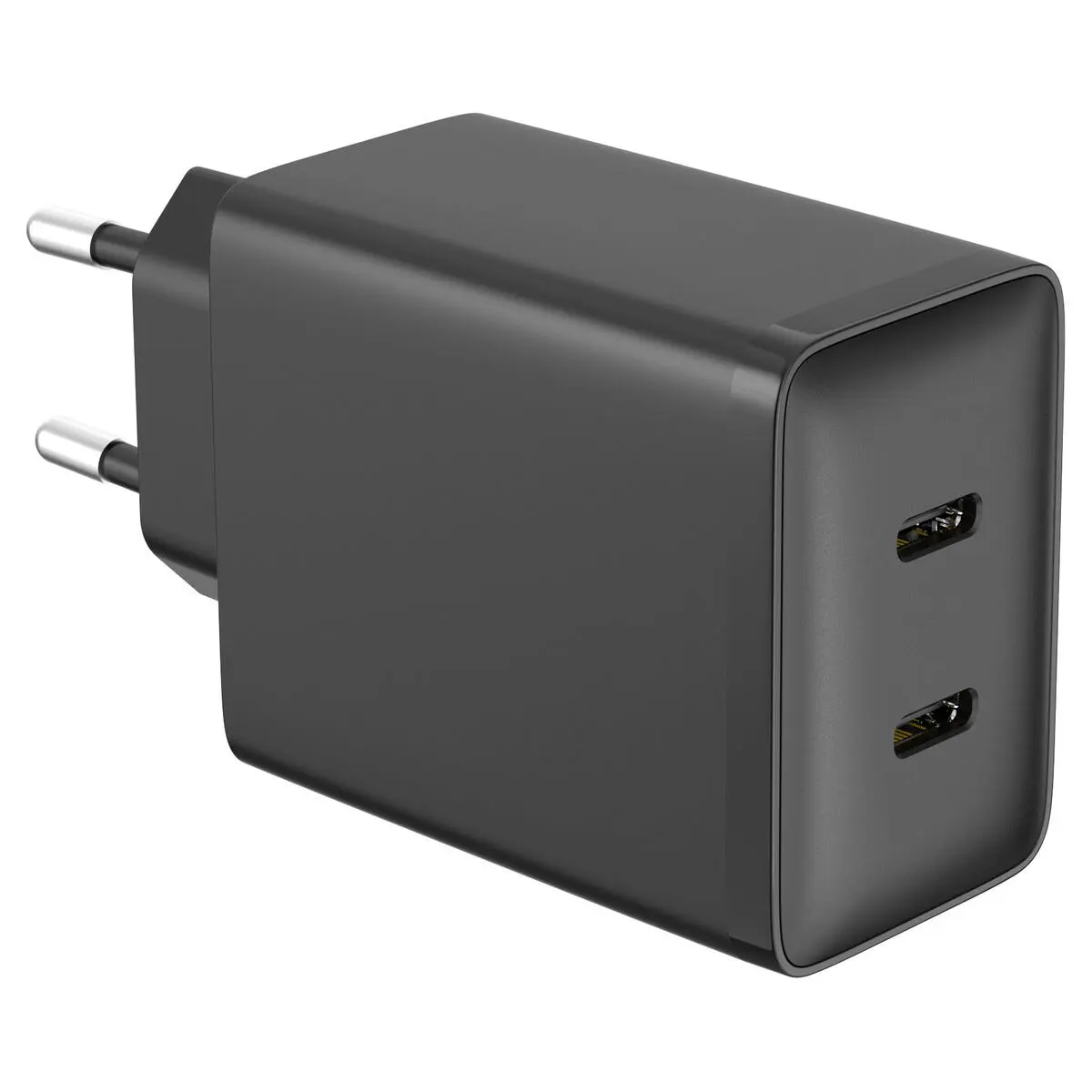 Lader USB-C 2 porter GaN PD, 45 W