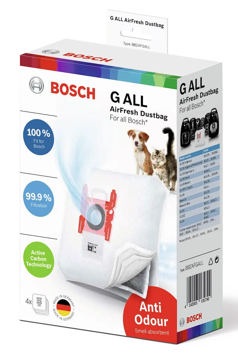 Bosch AirFresh G ALL, BBZAFGALL støvsugerposer