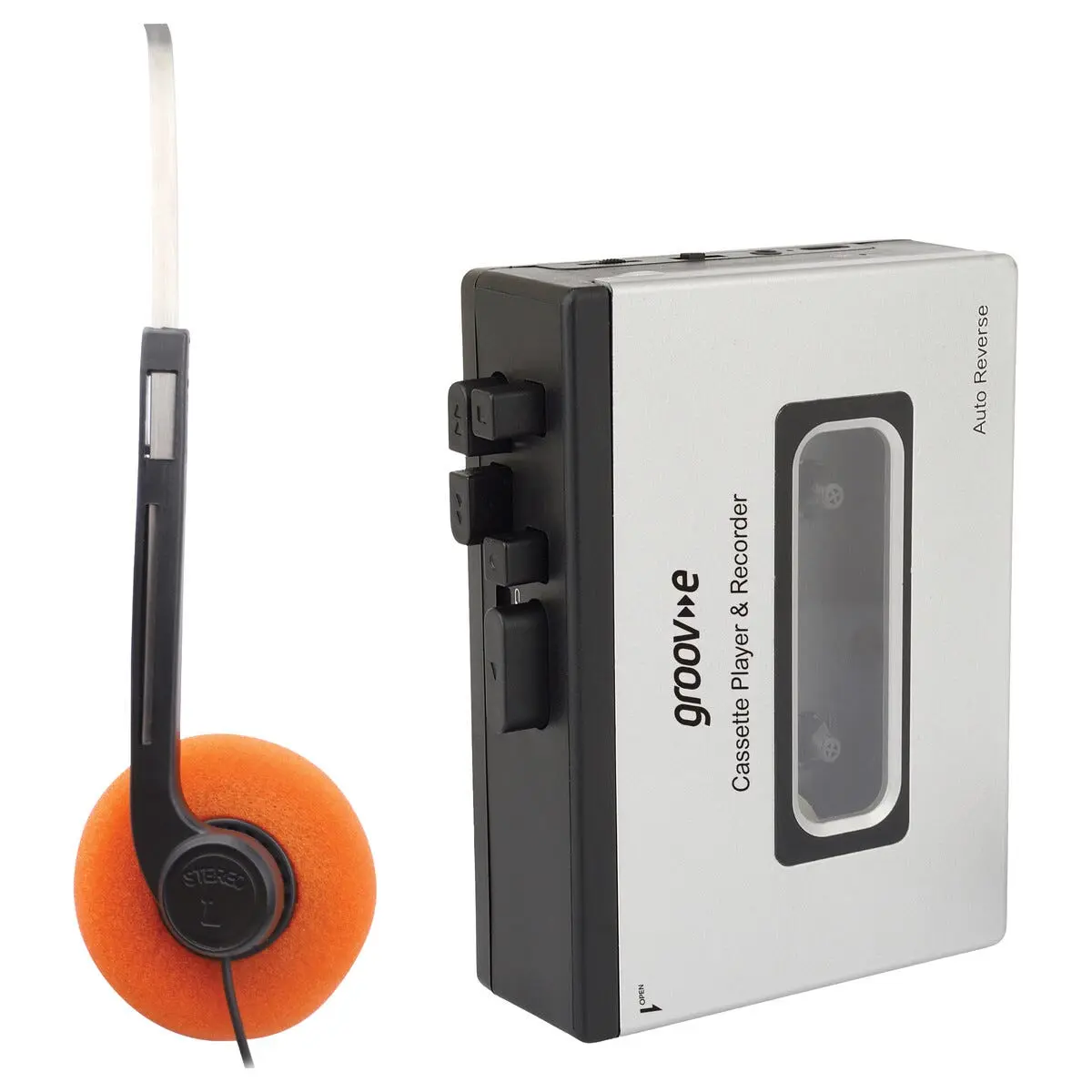 Groov-e bærbar kassettspiller Bluetooth hvit, PS530SR