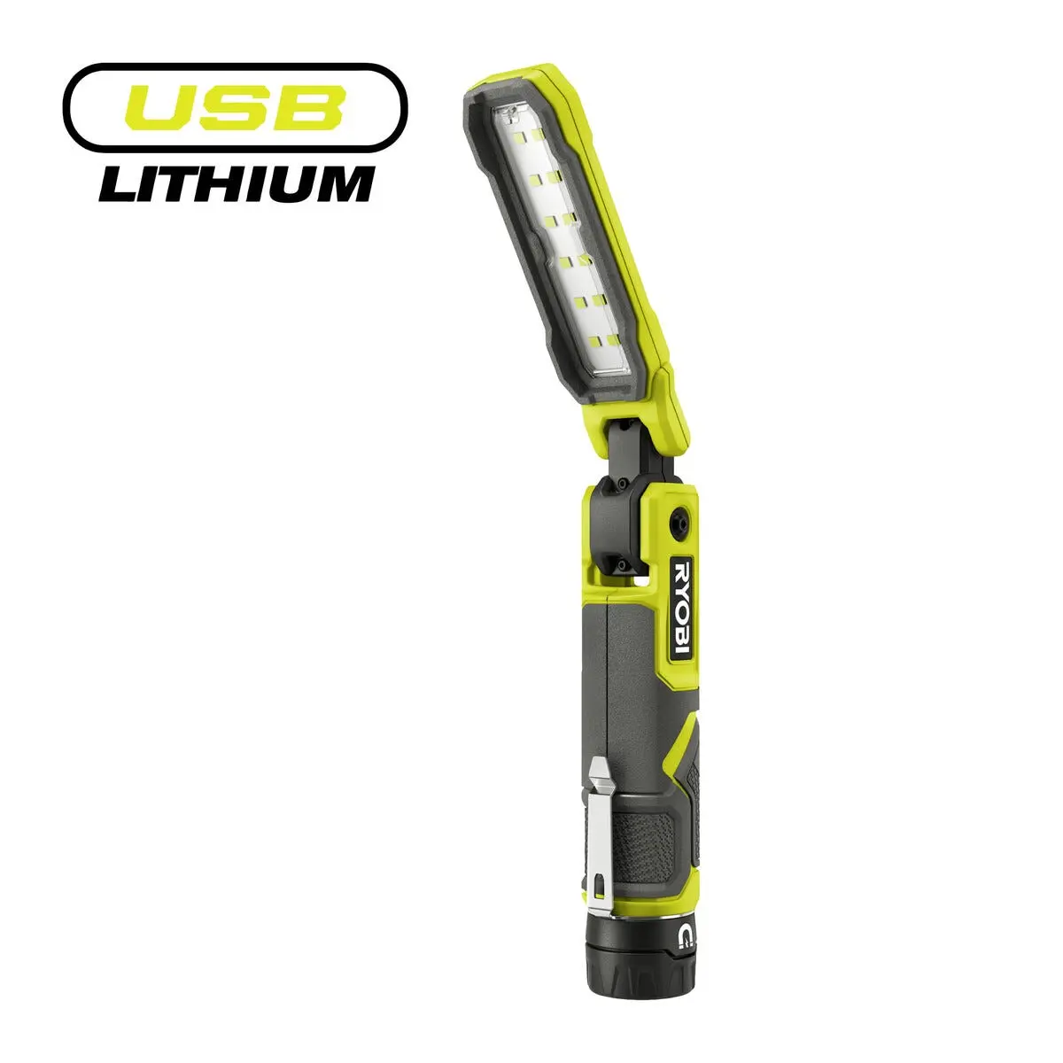 Ryobi RLI4-0 arbeidslampe 4 V USB, magnet og klemme