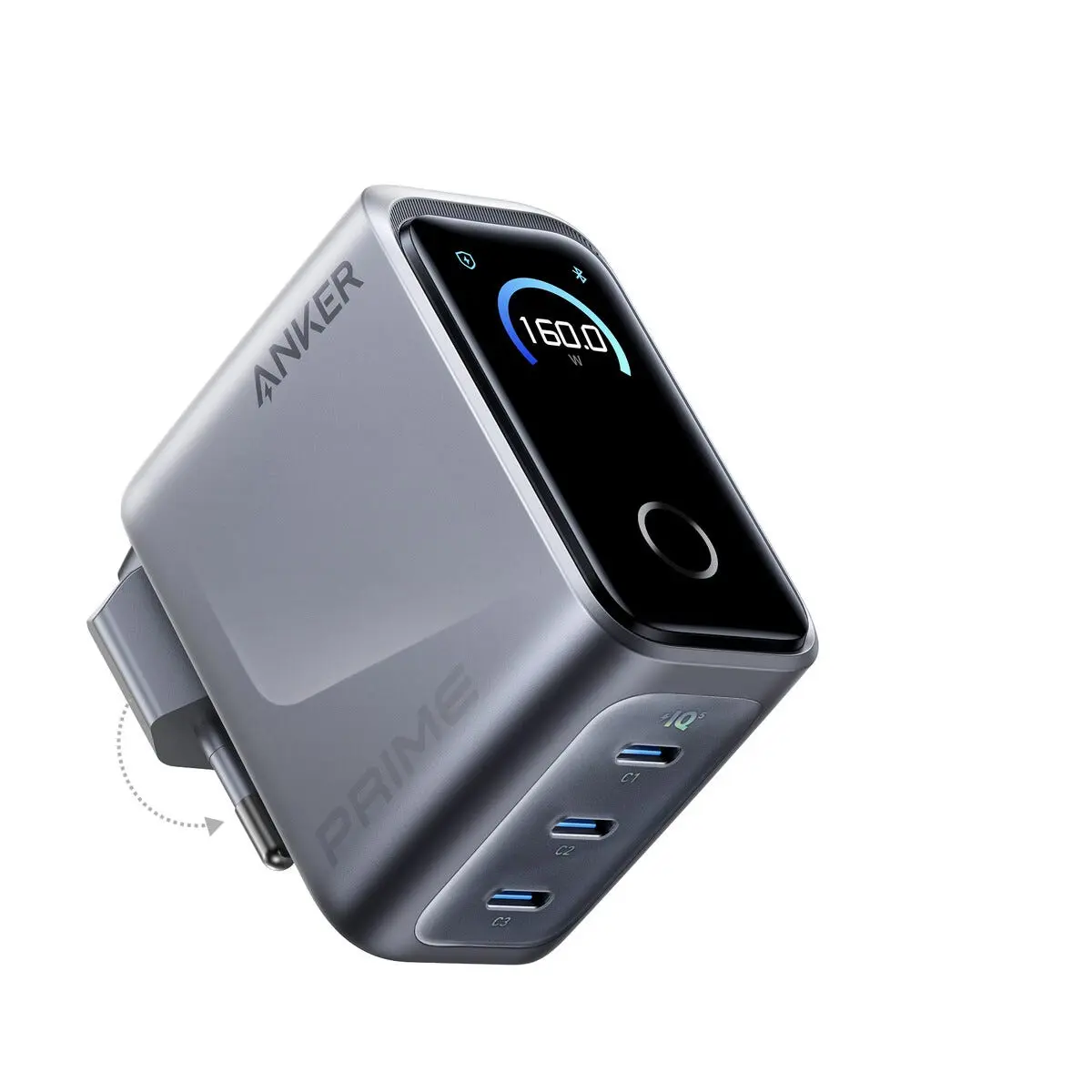 Anker Prime USB-C hurtiglader 3 porter 160 W