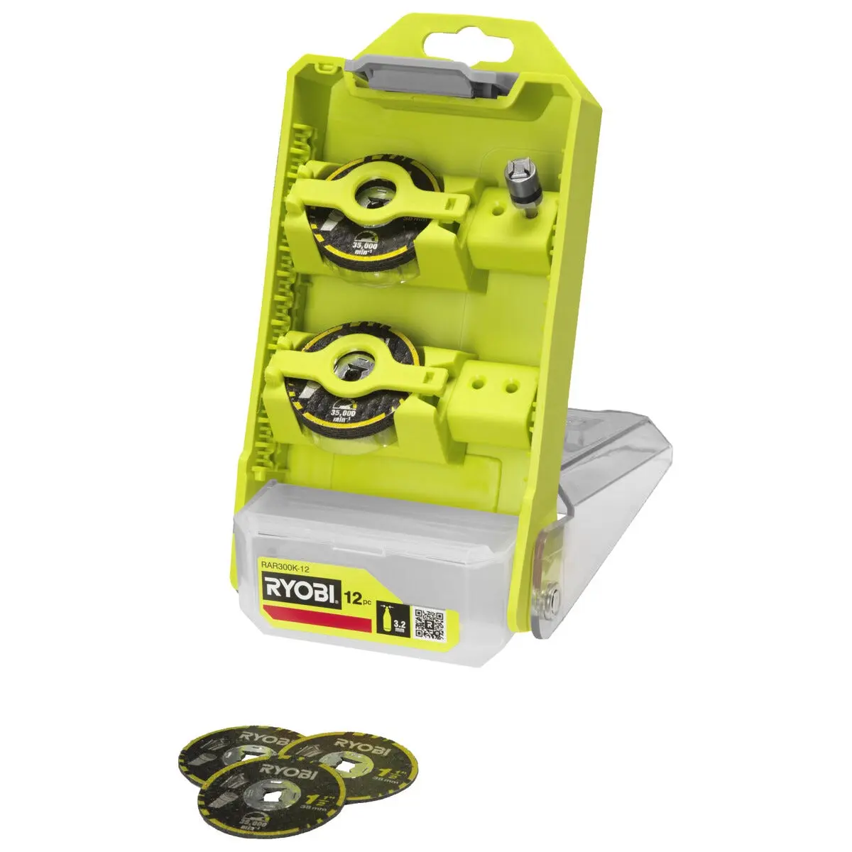 Ryobi RAR300K-12 kappeskiver for plast og metall, 12 deler