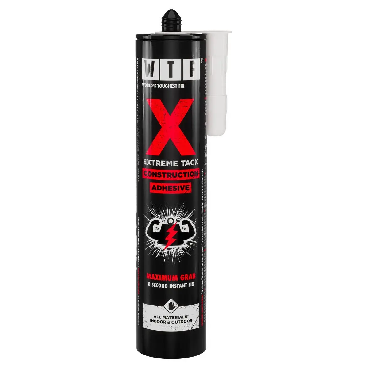 WTF X Extreme Tack monteringslim utendørs, hvit, 290 ml