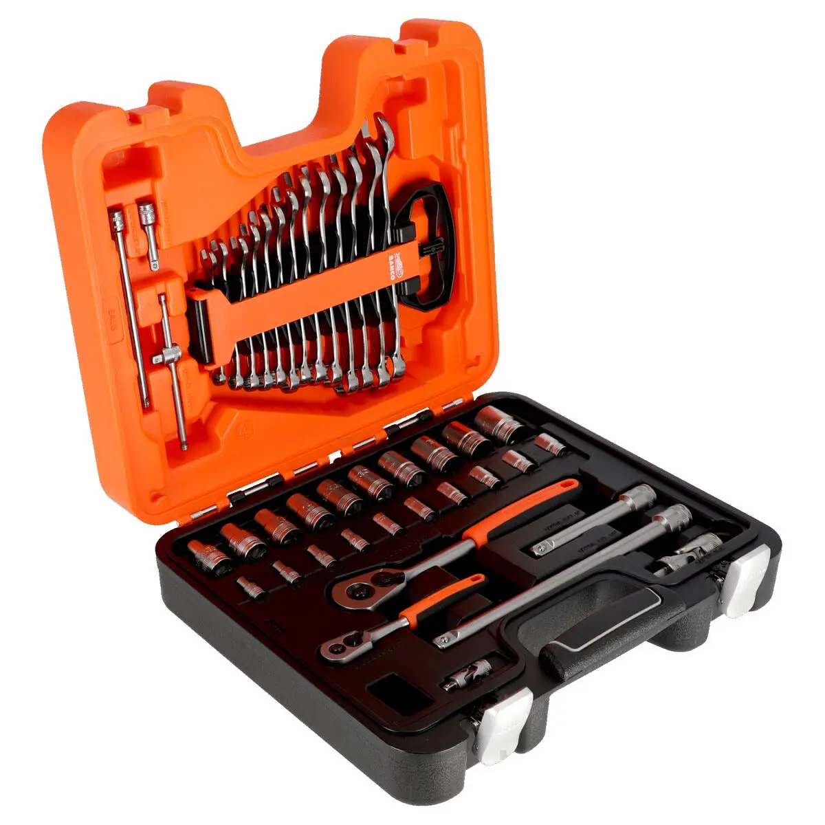 Bahco S410 pipenøkkelsett 1/4 og 1/2 tomme, 42 deler