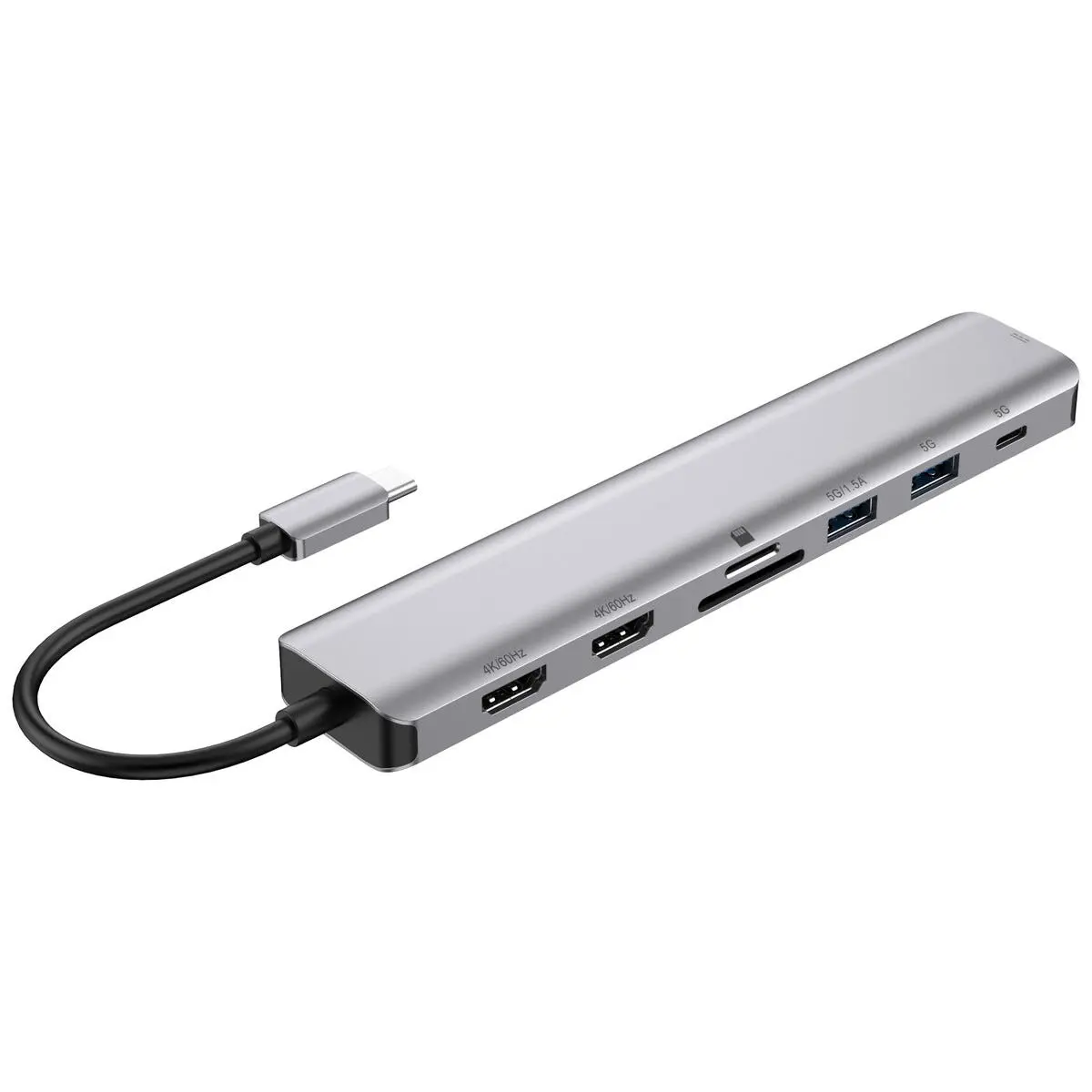 USB-C 8-i-1 dokkingstasjon