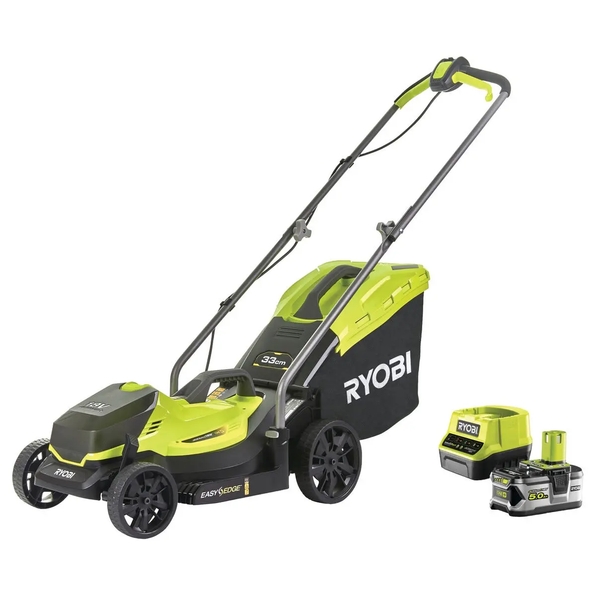 Ryobi gressklipper med oppsamler / Bio-Clip 18 V, RLM18X33B50