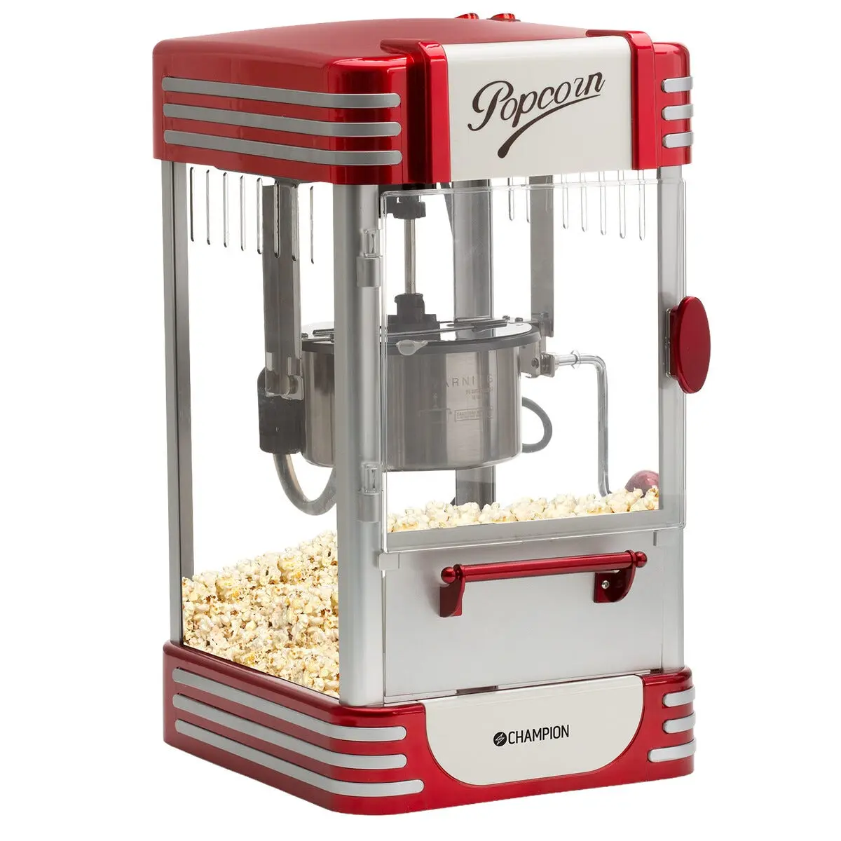 Champion Retro XL popcornmaskin, 1,3 L, rød
