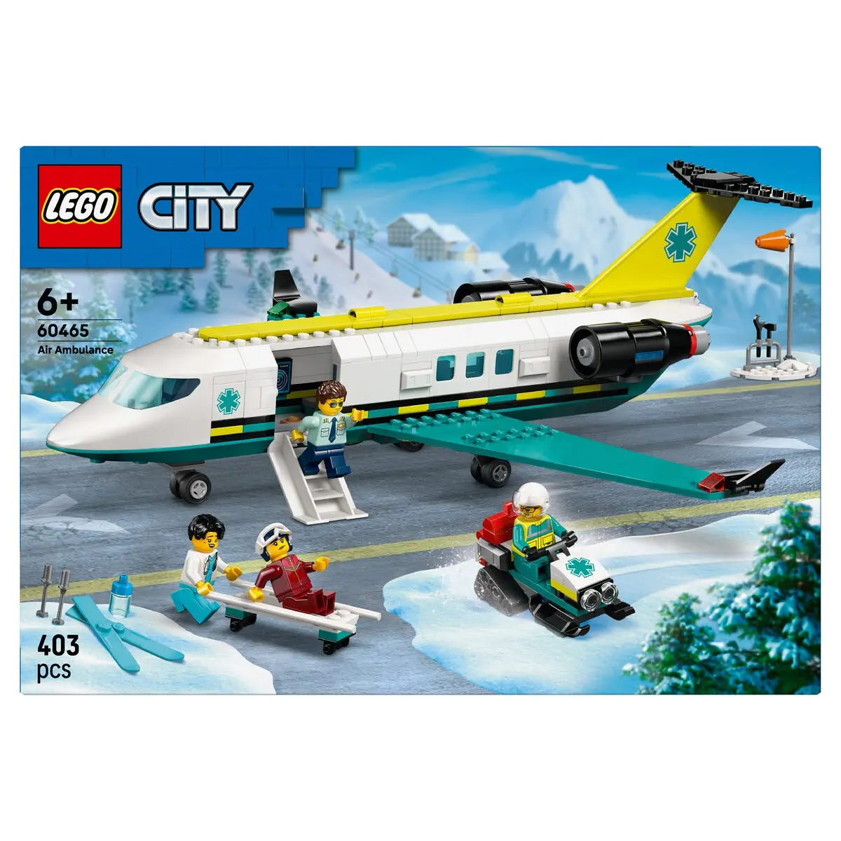 LEGO City Luftambulansefly med medisinsk laboratorium 60465, 6 år