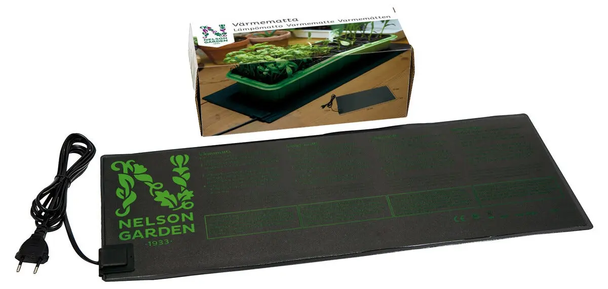 Nelson Garden varmematte til dyrking, 53 x 22 cm, 230 V