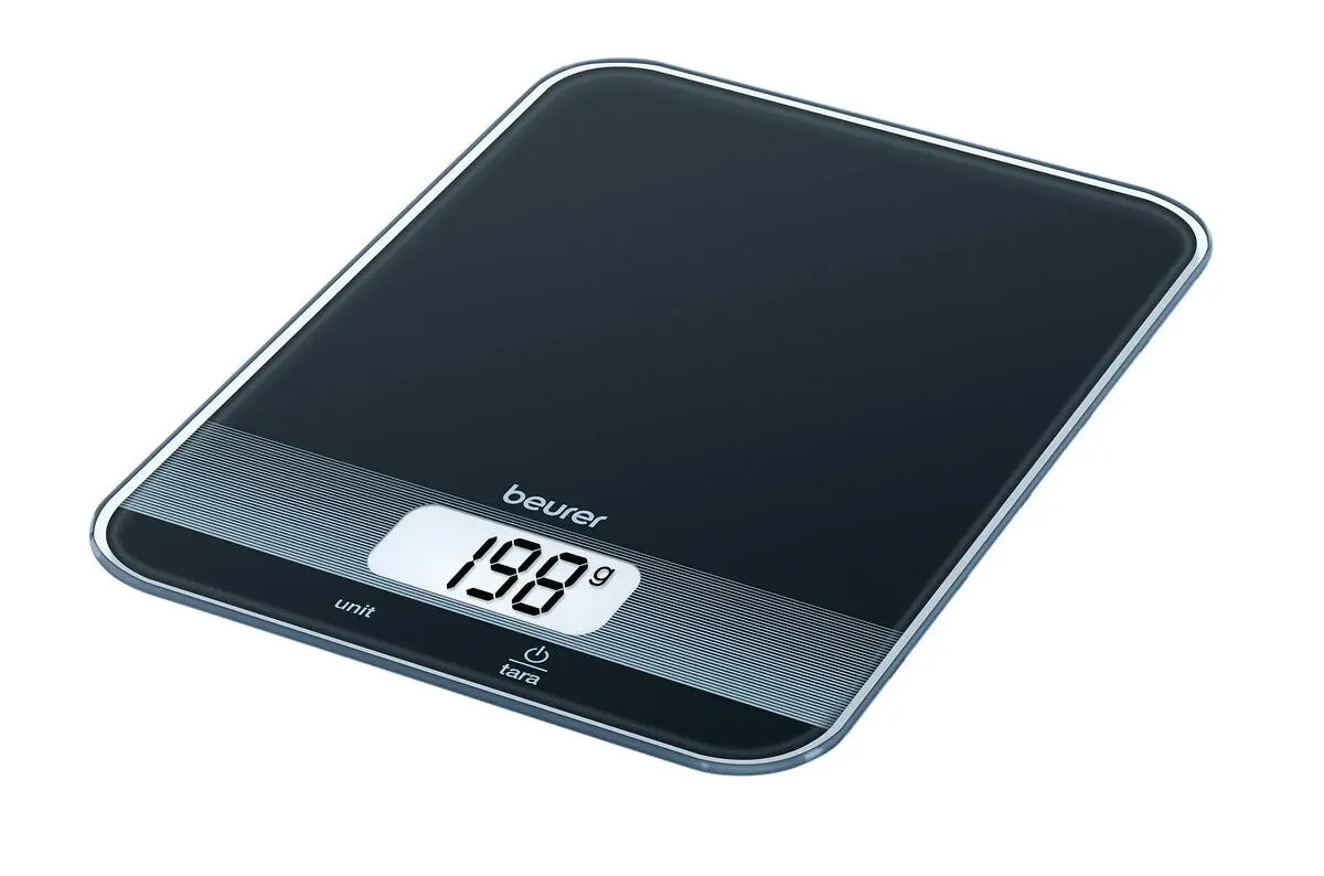 Beurer KS 19 digital kjøkkenvekt med glassplate, opptil 5 kg