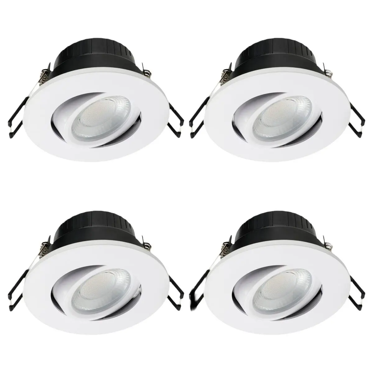 Designlight Cheapy downlight LED 5 W IP65 4-pakning, hvit