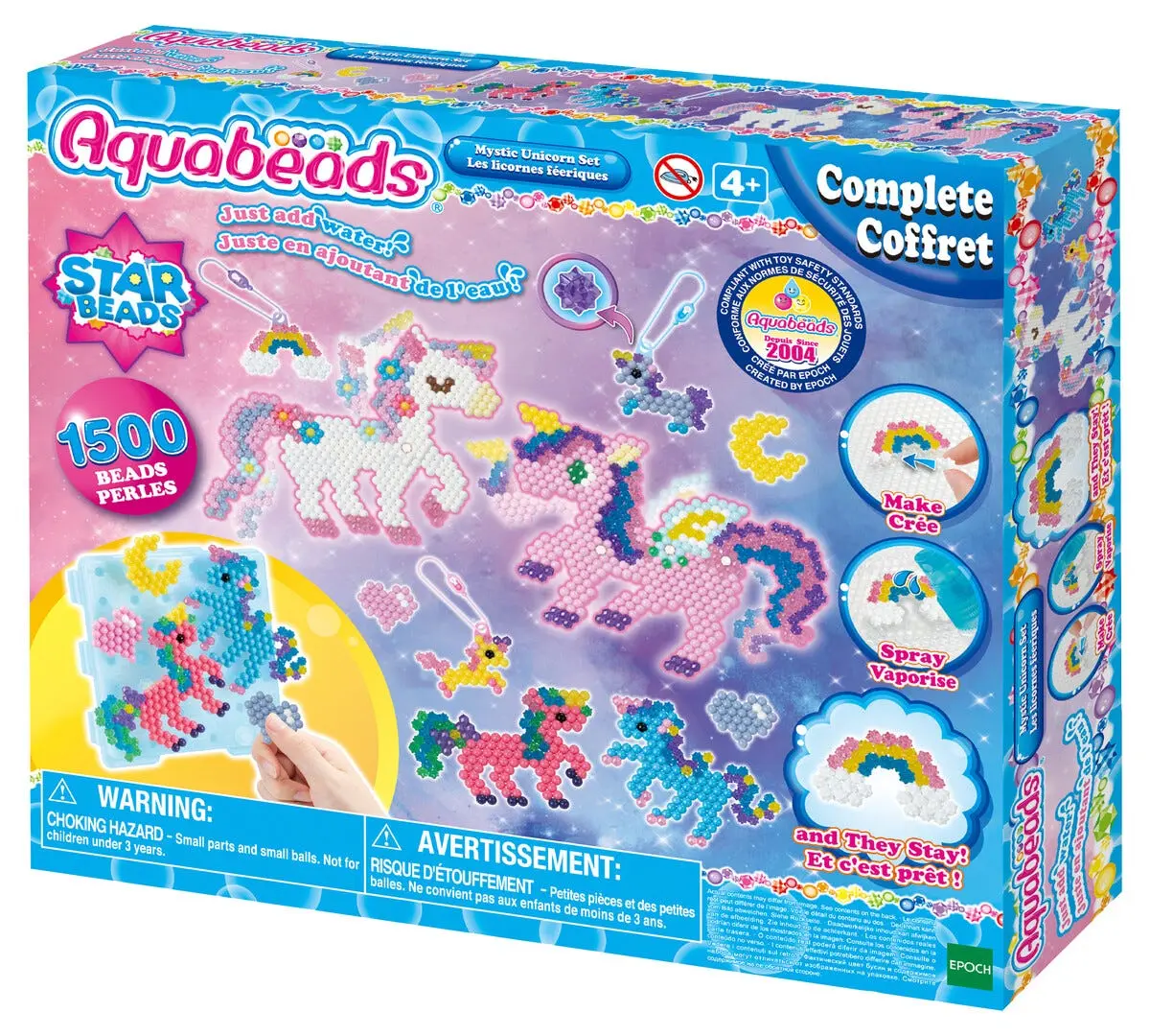 Aquabeads Mystic Unicorn vannperler, fra 4 år