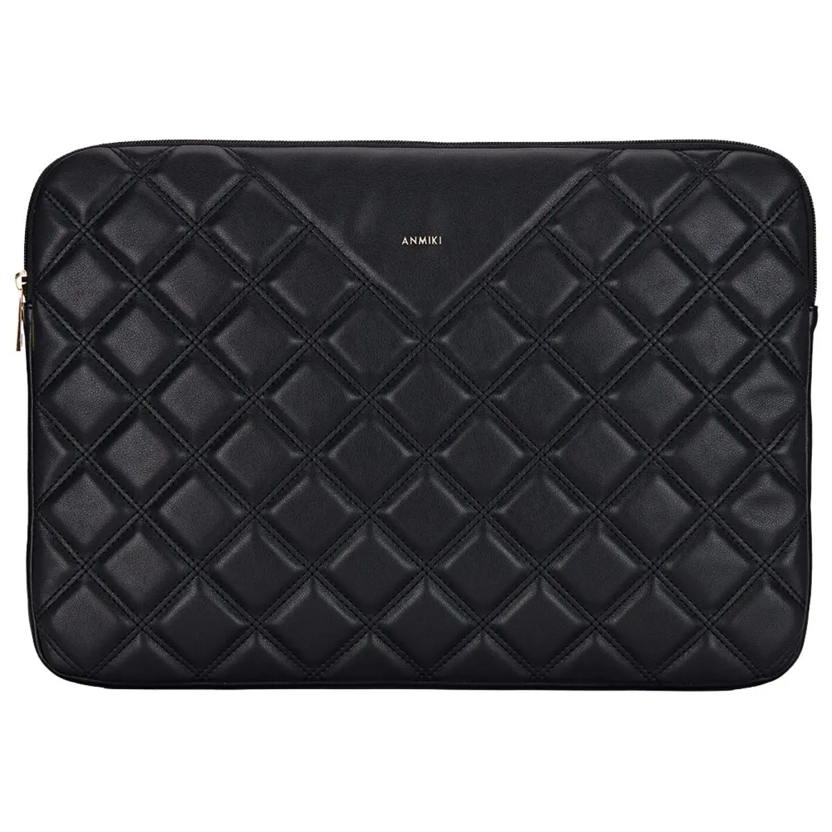 Anmiki quiltet laptopveske 14 tommer universalt svart