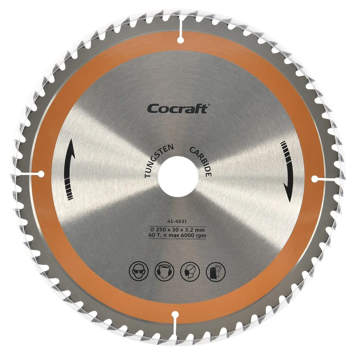 Cocraft sagblad 250 x 30 x 3,2 mm, 60T