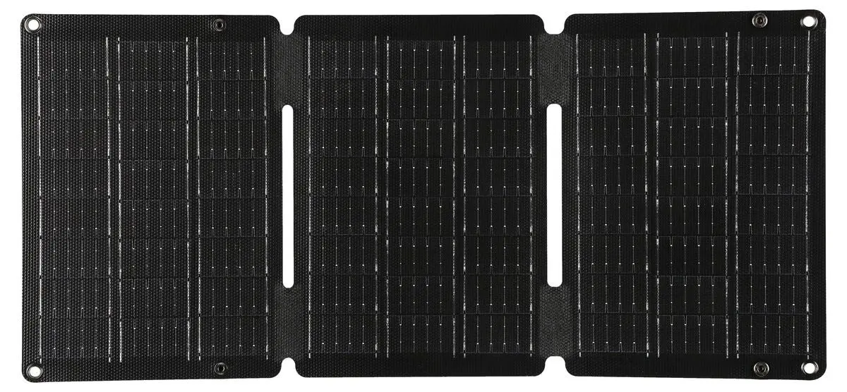 Solcellelader 30 W USB-A/USB-C sammenleggbar