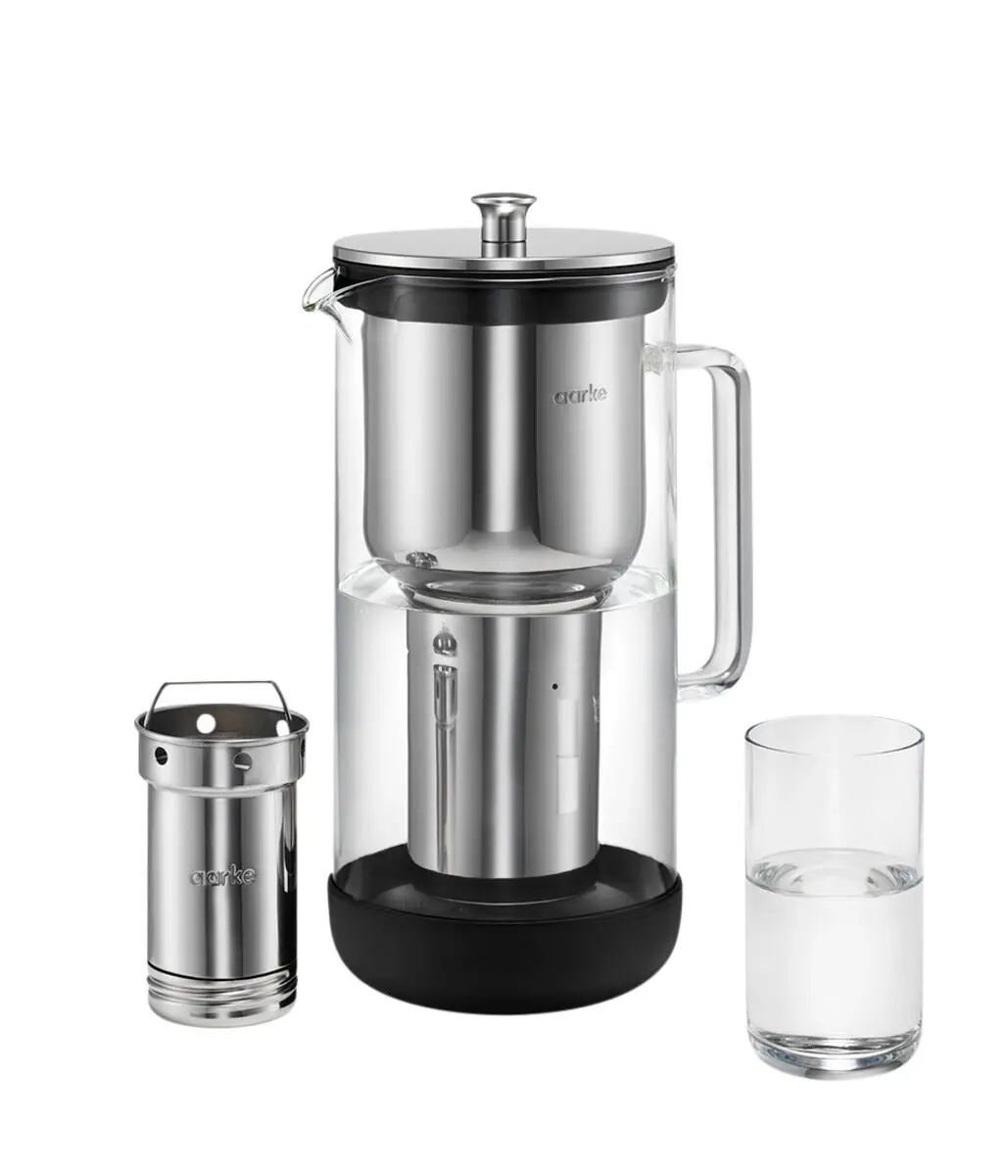 Aarke Purifier filterkanne i glass, 2,4 l