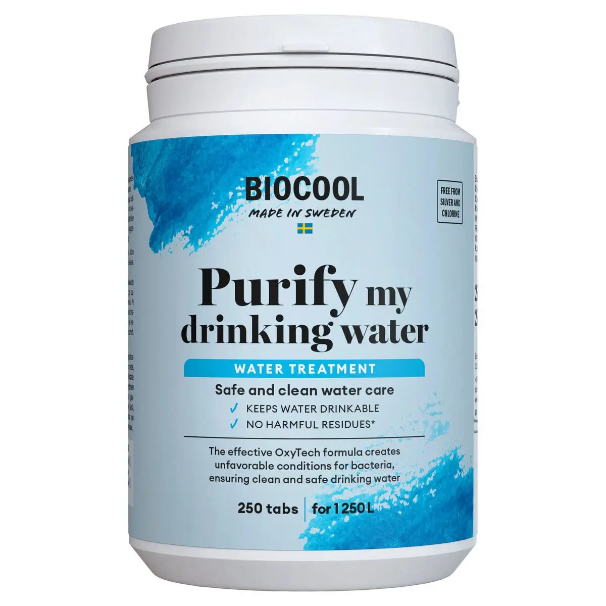 Biocool Purify My Drinking Water vannrensetabletter 250 stk.