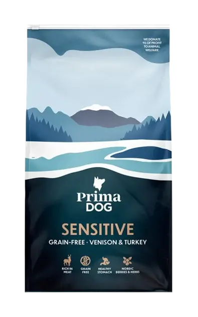 Prima Dog Adult All Breed Grain Free hjort og kalkun 10 kg
