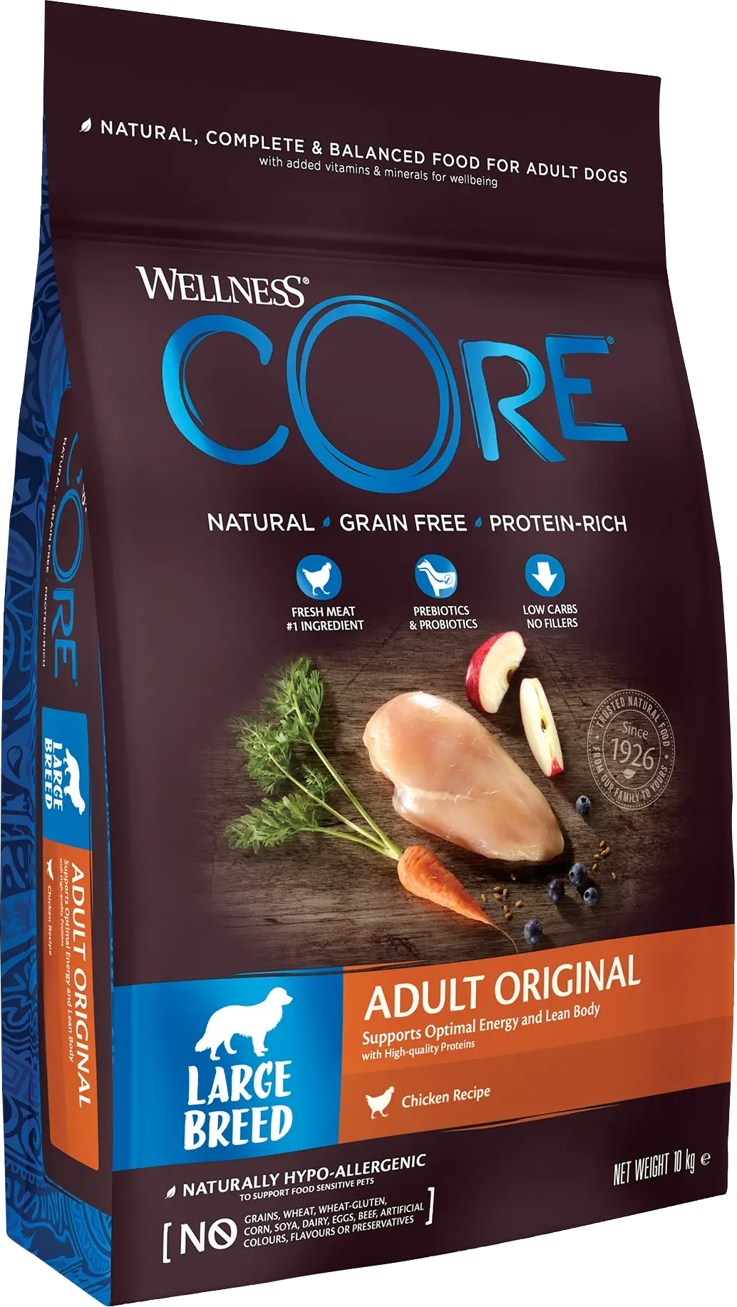 CORE Petfood Dog Adult Original Large Breed Kylling Tørr 10 kg