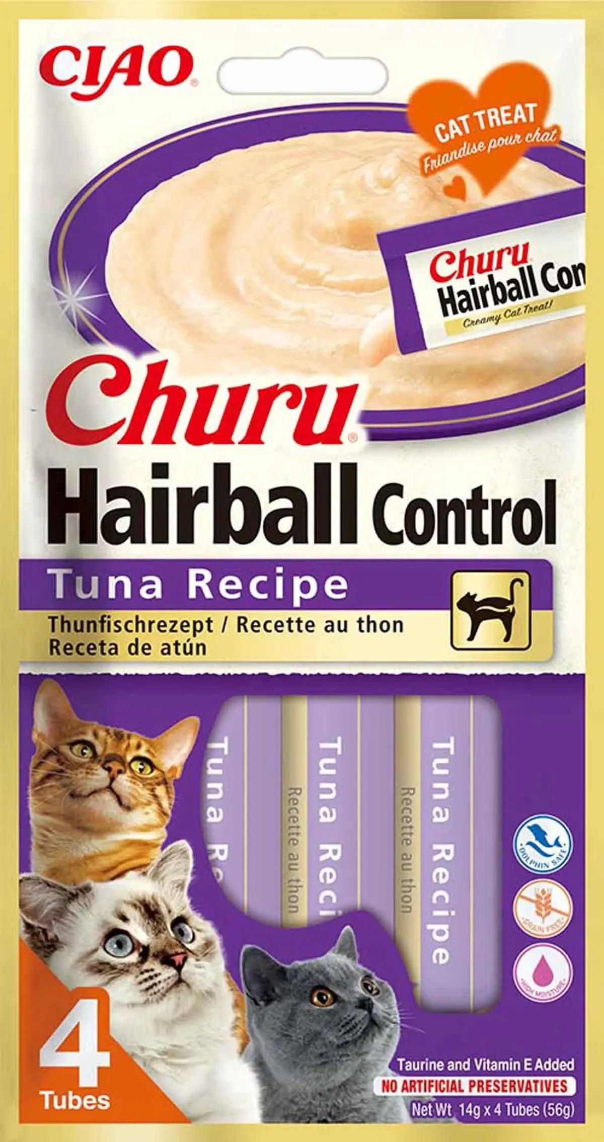 Churu Hairball Control Tuna 4 stk