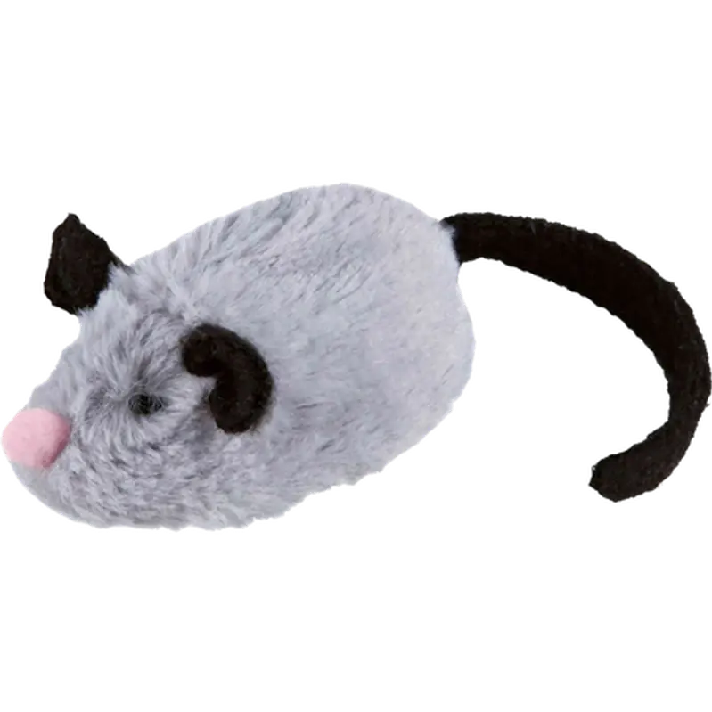 Trixie Active-Mouse Plysj jaktinstinkt grå 8 cm