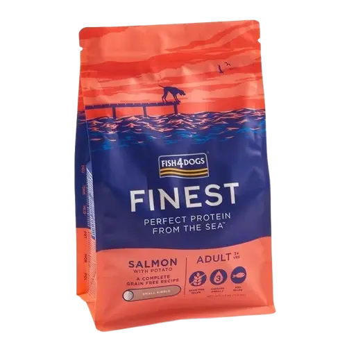 Fish4Dogs Adult Finest med laks Små biter