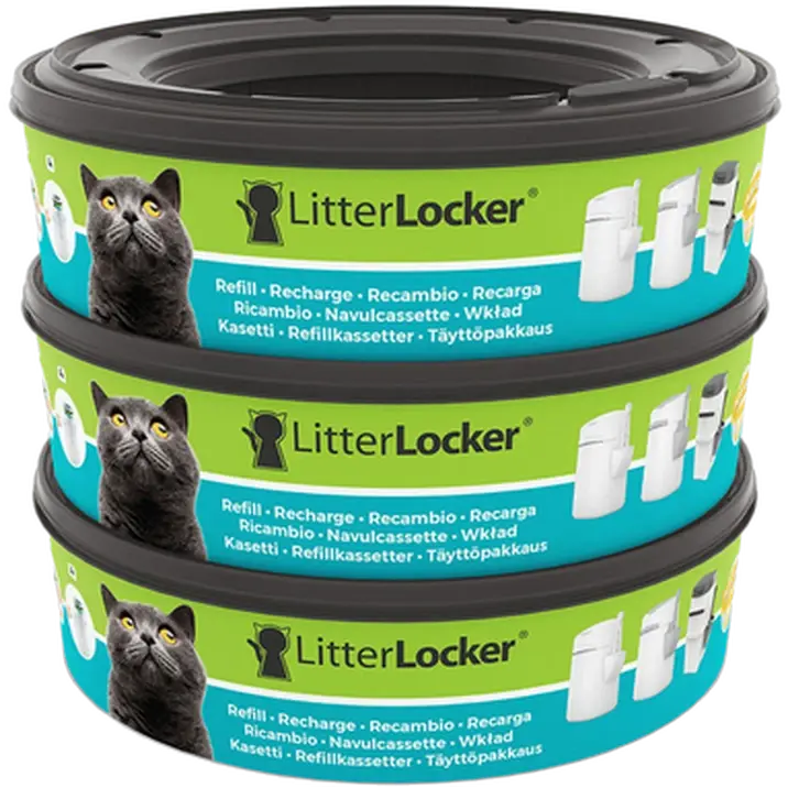 LitterLocker Refill - Påfyllingskassetter 3-pakning