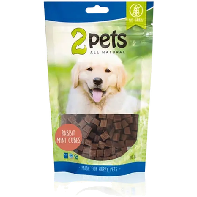 2pets Dogsnack Rabbit Mini Cubes