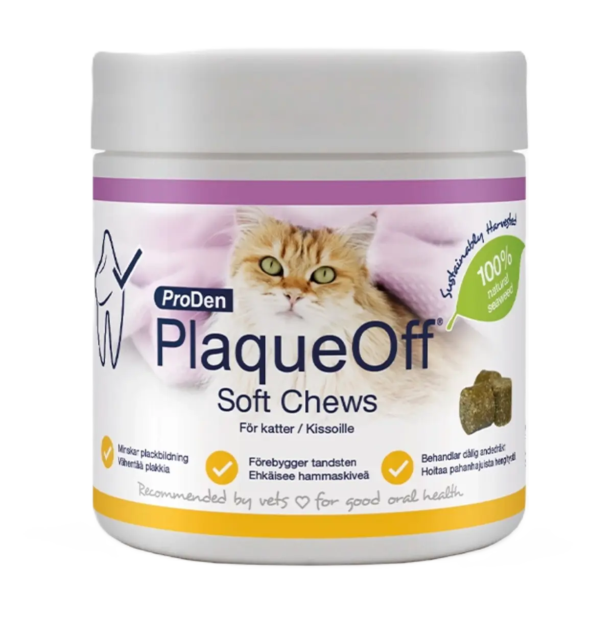 ProDen Plaque Off Soft Chews - Katt 120 stk