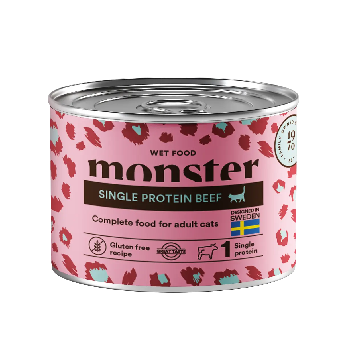 Monster Pet Food Katt Adult Single Protein Beef Can 200 g