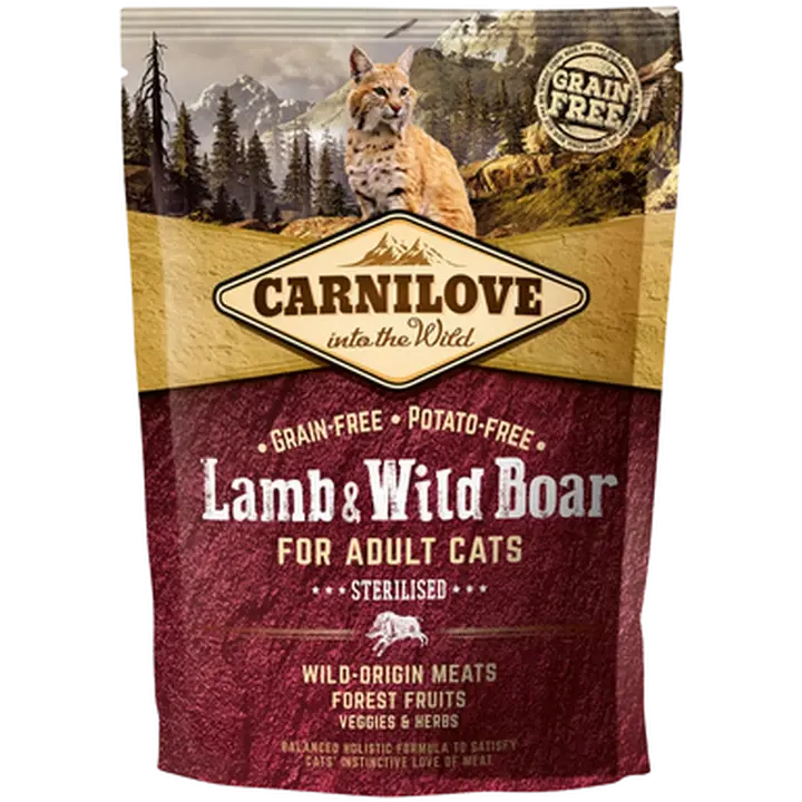 Carnilove Cat Lamb & Wild Boar for Sterilised