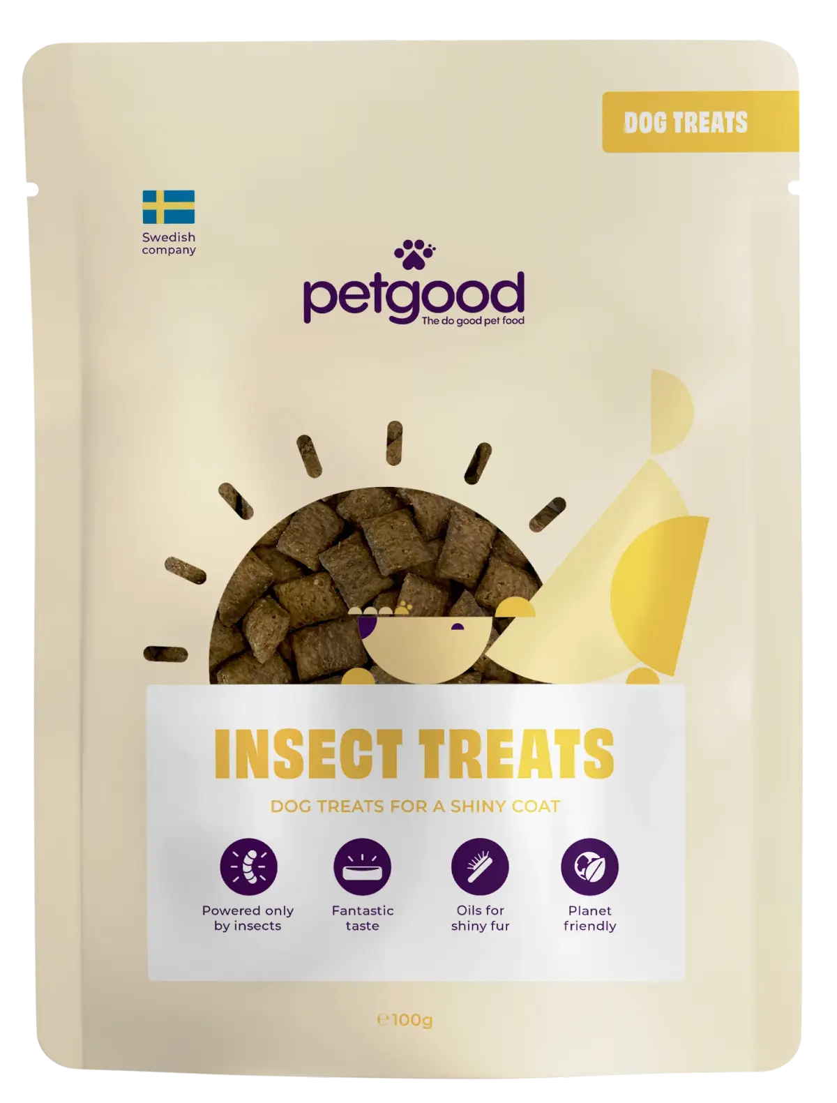 Petgood skin and fur hundegodbiter 100 g
