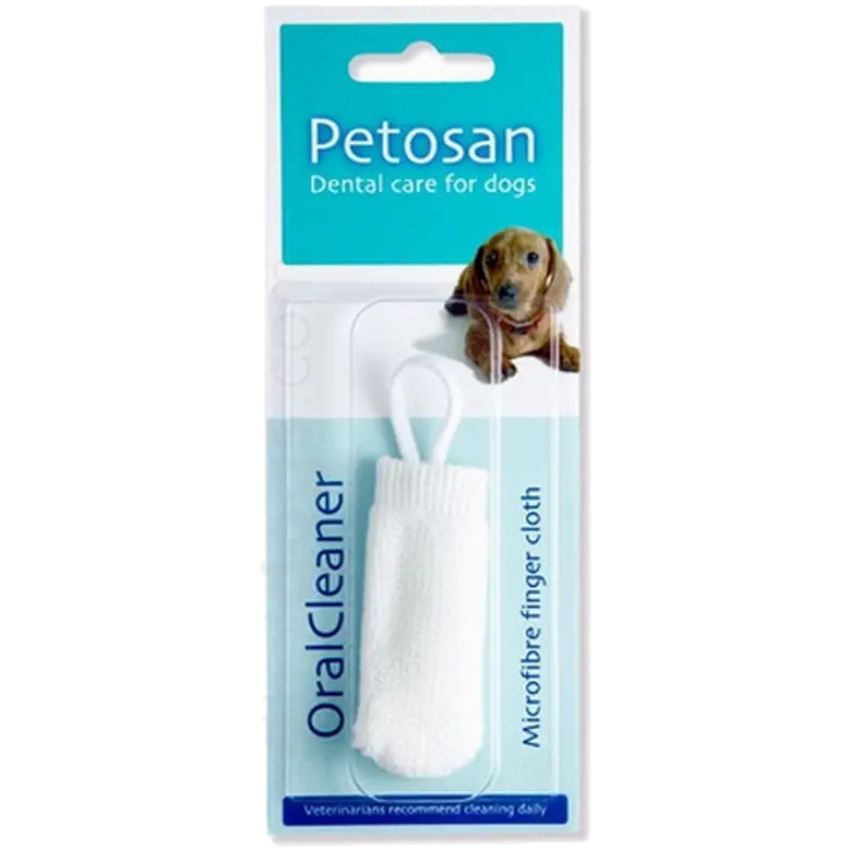 Petosan Oral Cleaner Fingerklut av mikrofiber