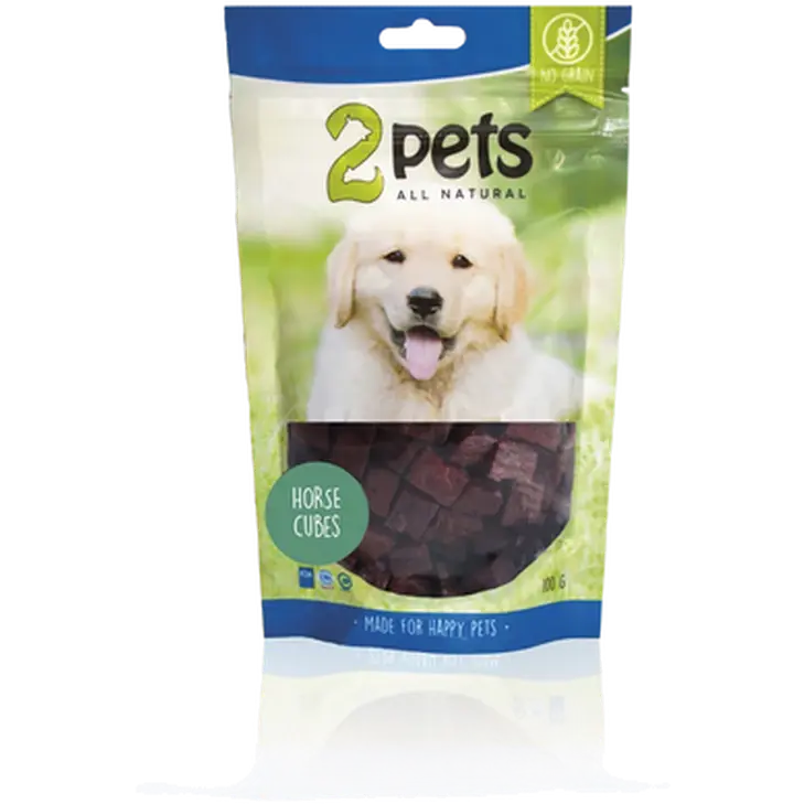 2 pets Dogsnack Horse Cubes