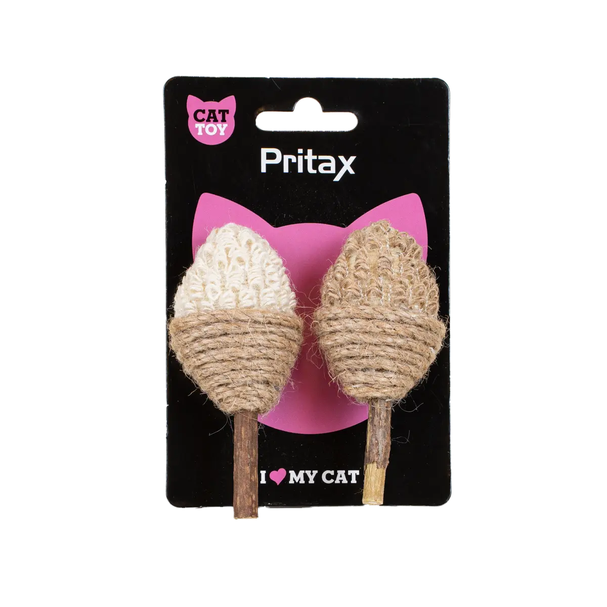 Pritax Katteleke Natural Beppe, 5x10x5cm, Brun