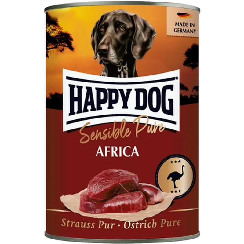 Happy Dog Wet Dog Food Tinned GrainFree 100% Ostrich 400g