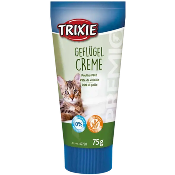 Trixie Premio Cat Fjærkrepaté - Kattegodbit på tube Blå 75g