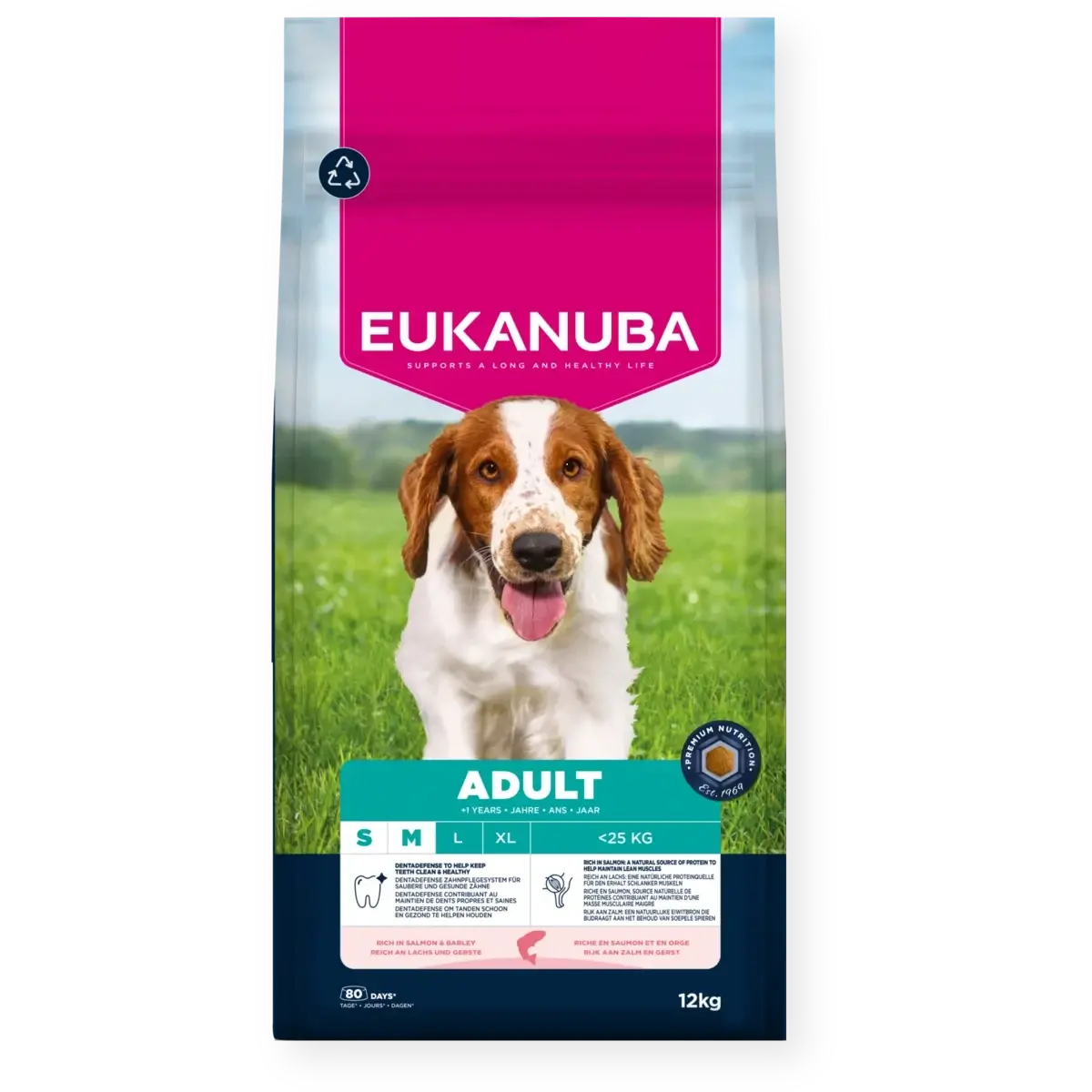 Eukanuba Dog Adult Small/Medium Breed Salmon & Barley 12 kg