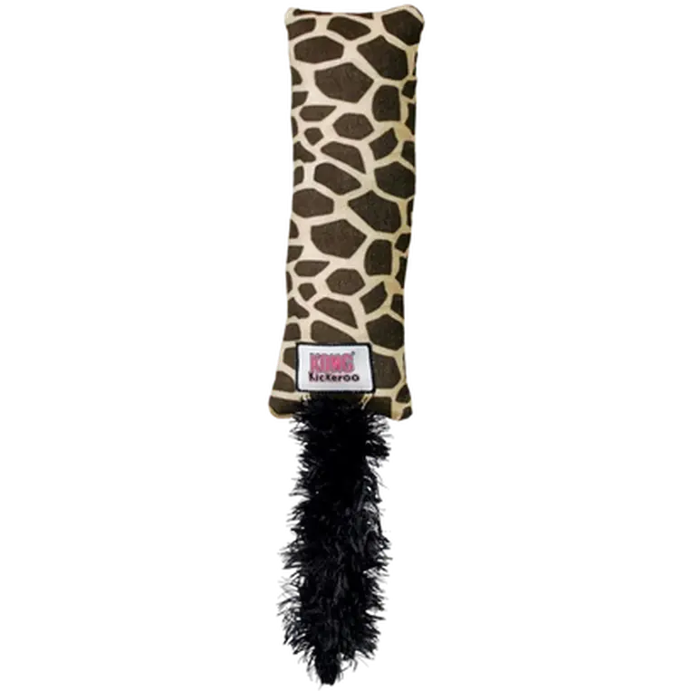 Kong Kickeroo Katteleke med Kattemynte, Giraffmønster 29cm