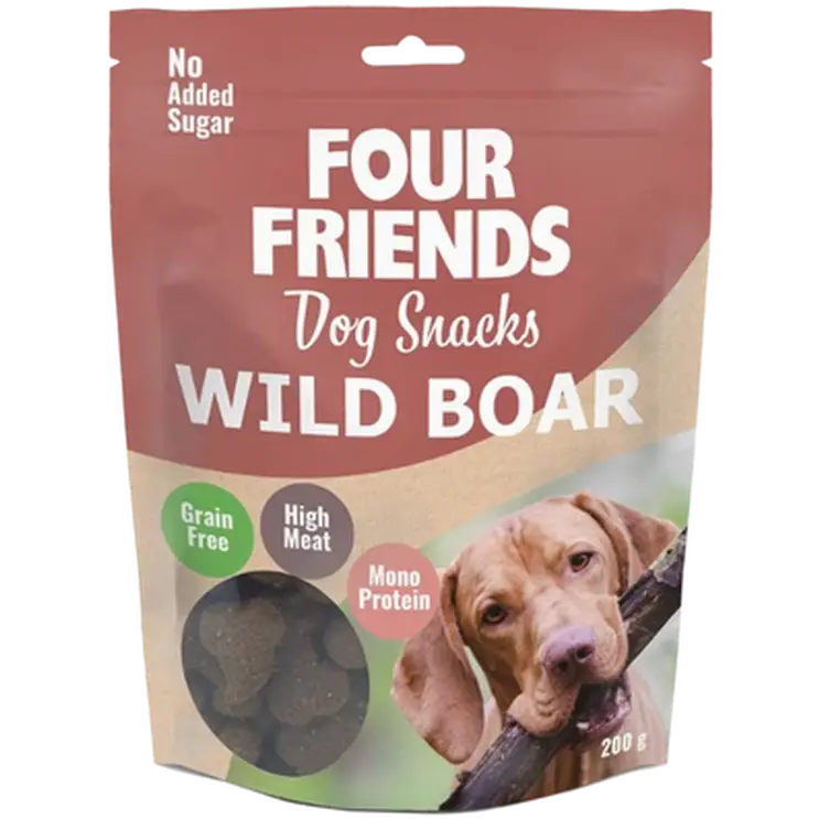 FourFriends Hundesnacks av villsvin 200 g