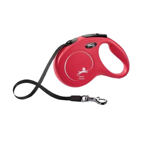 Flexi Rullebånd New Classic Tape Red