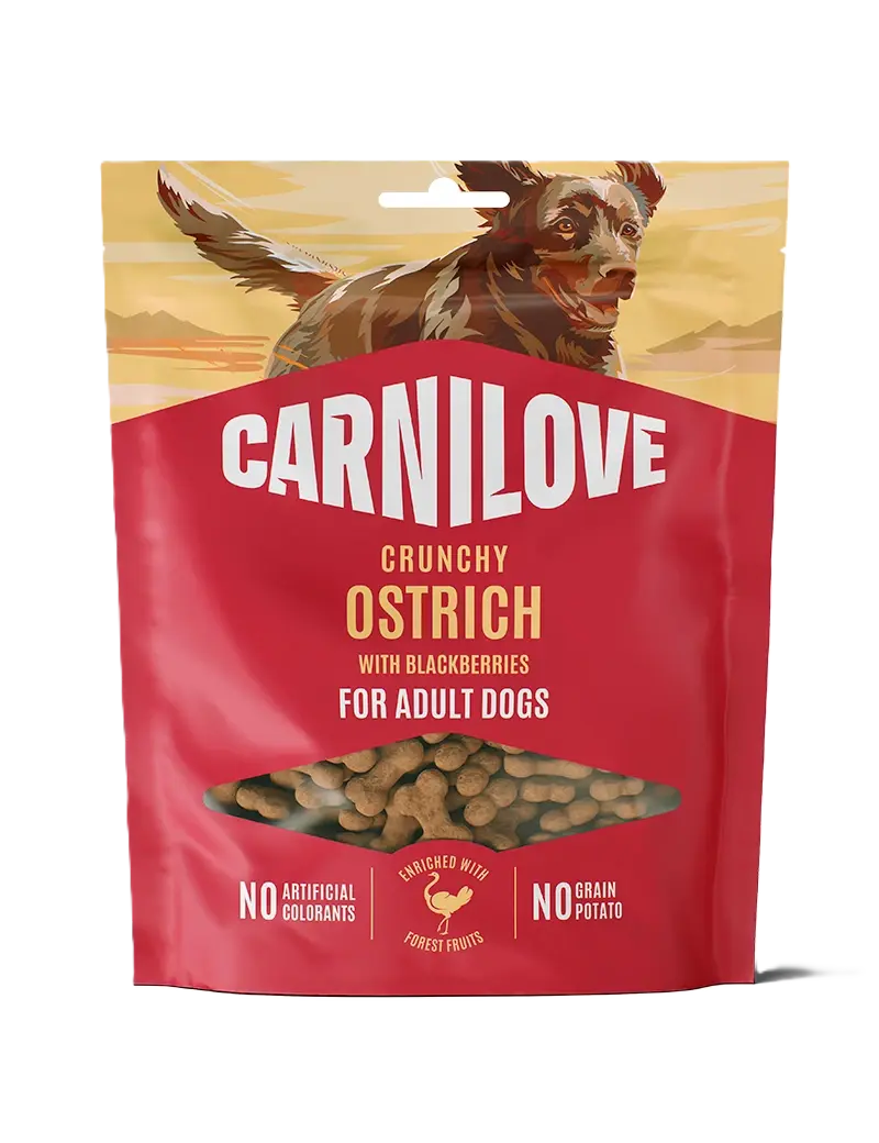 Carnilove Dog Crunchy Snack Ostrich with Blackberries 200g