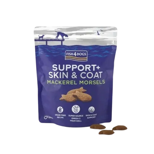 Fish4Dogs Godbiter med makrell for hud og pels 225g