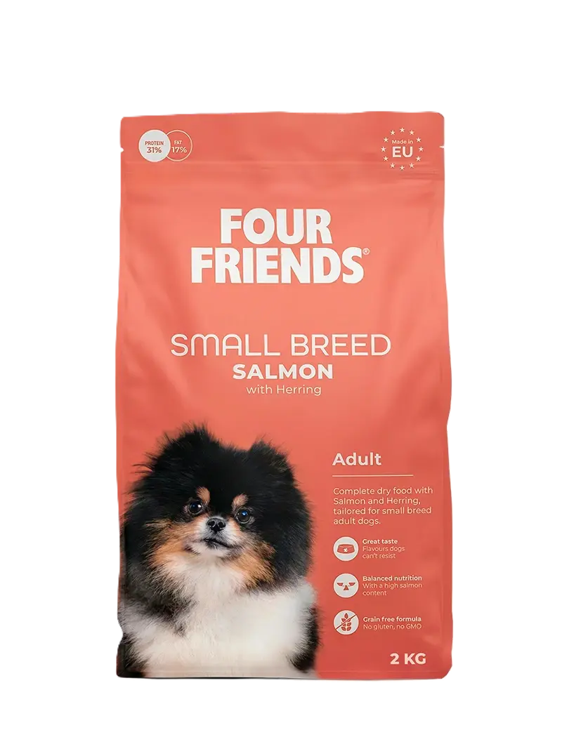 FourFriends Hundemat for små raser med laks