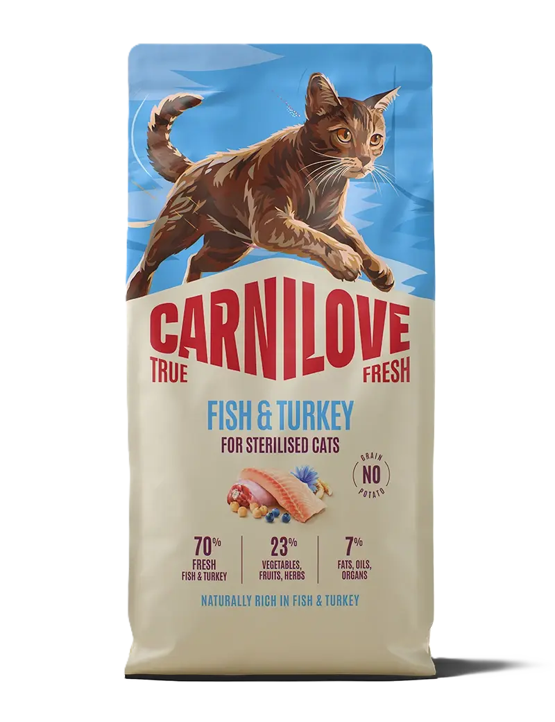 Carnilove True Fresh Cat Fish & Turkey for Sterilised Adult All Breeds