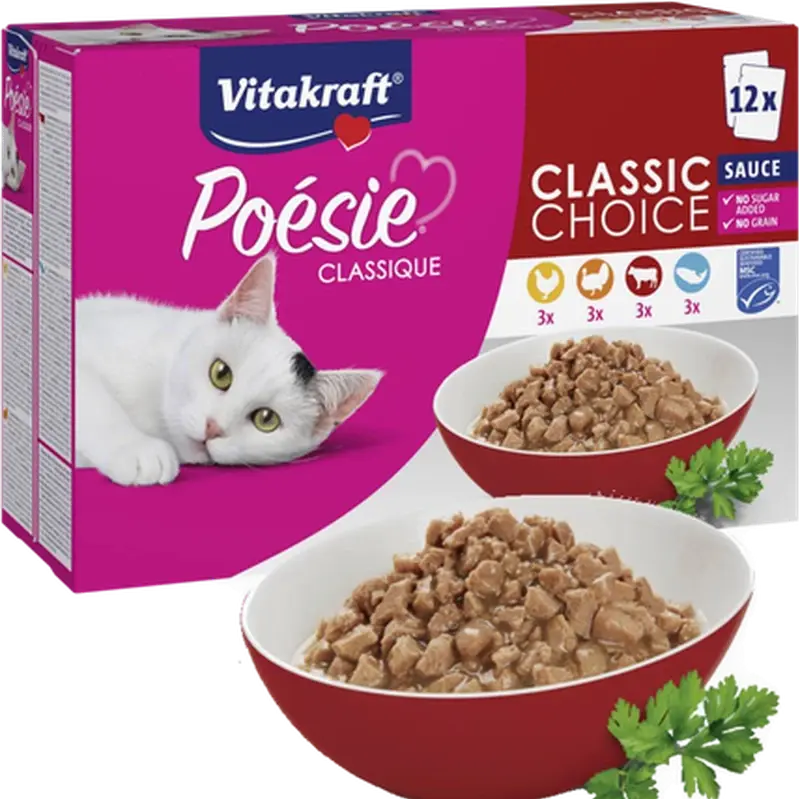Vitakraft Poésie Classique Sauce MSC 85 g x 12