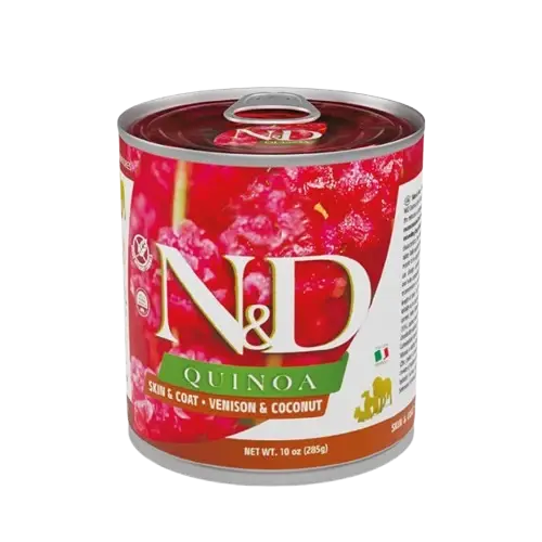 Farmina N&D Quinoa Skin & Coat Venison våtfôr til Hund