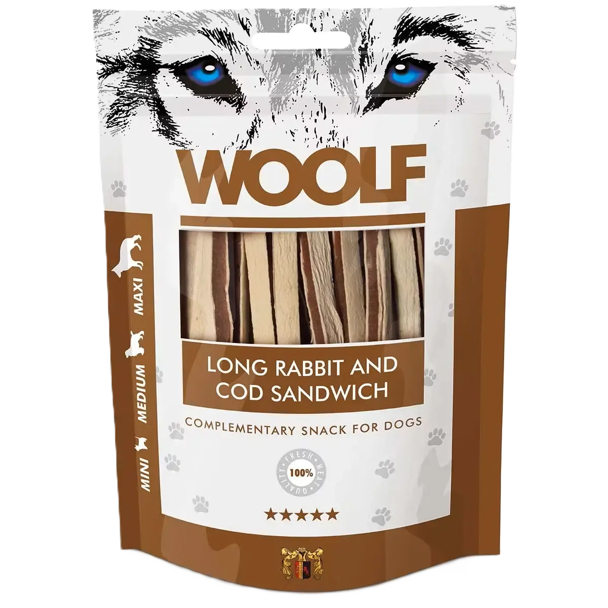 WOOLF Long Rabbit and Cod Sandwich 100g